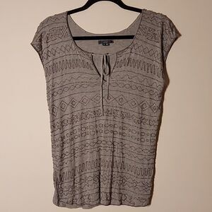 Gryphon NY Rayon beaded top sz. XS